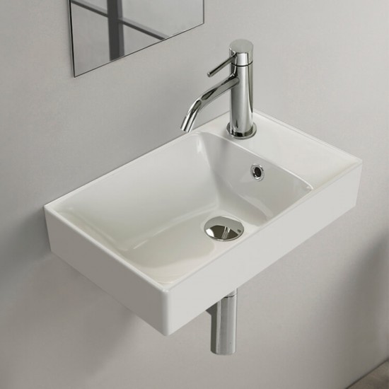 Επικαθήμενος Νιπτήρας Πορσελάνης 50x30cm Cerastyle Sharp 044300-u Λευκό Επικαθήμενος Νιπτήρας Πορσελάνης 50x30cm Cerastyle Sharp 044300-u Λευκό